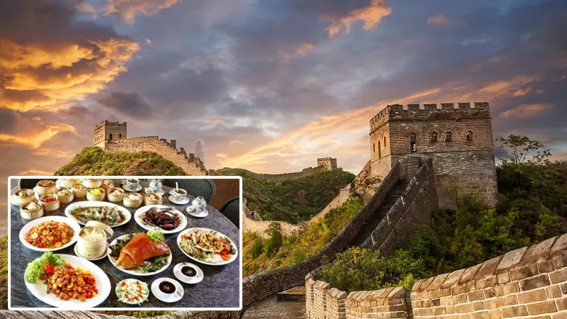Great Wall of China and Chinese Food